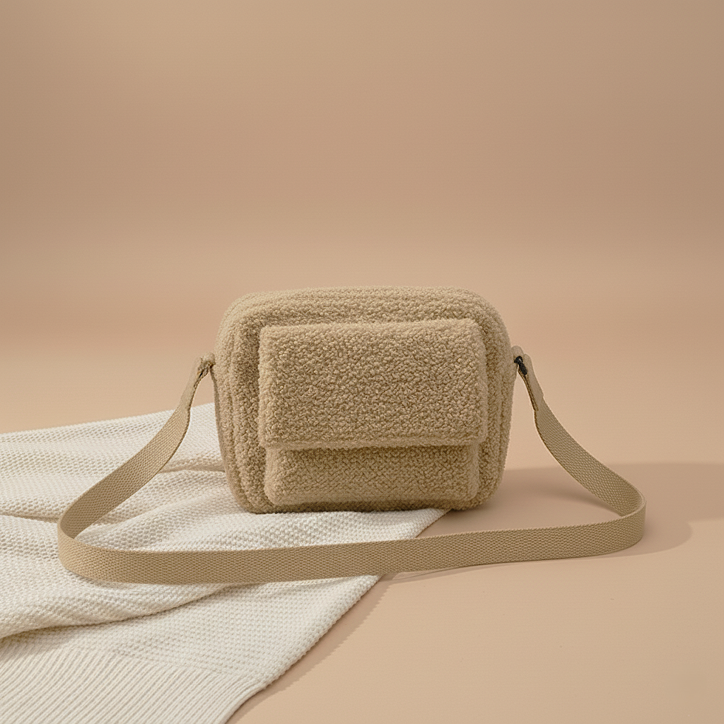 Trendy pluche crossbody tas