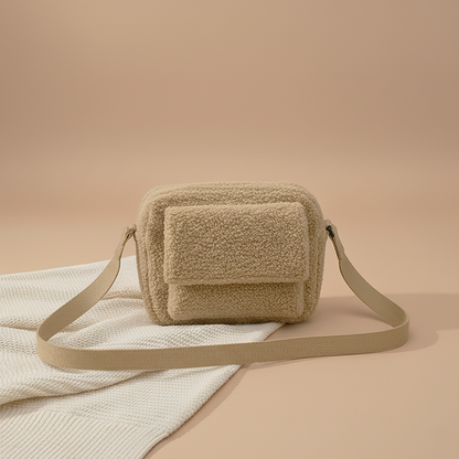Trendy pluche crossbody tas