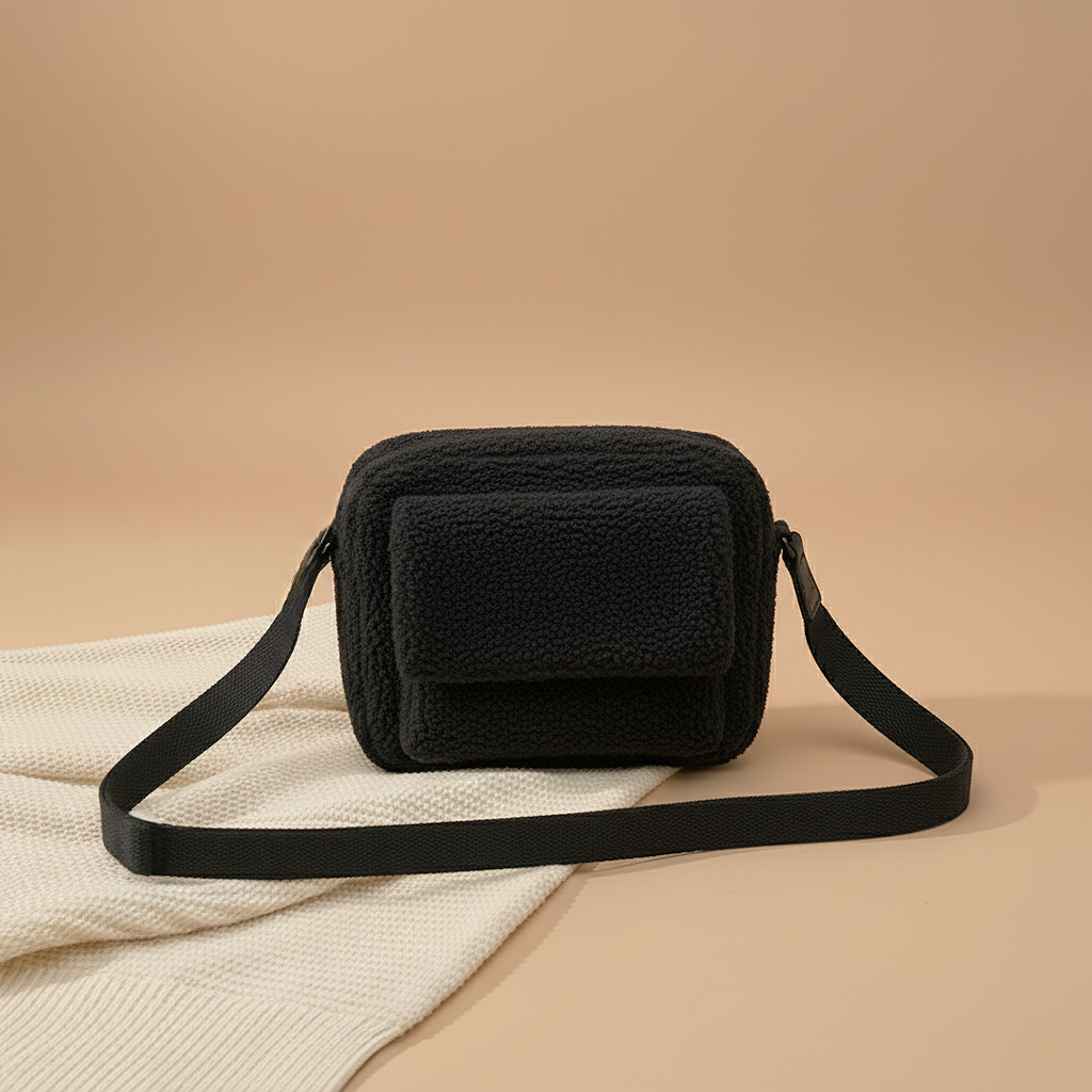 Trendy pluche crossbody tas