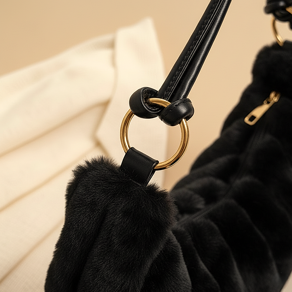 Zachte Pluche Schoudertas