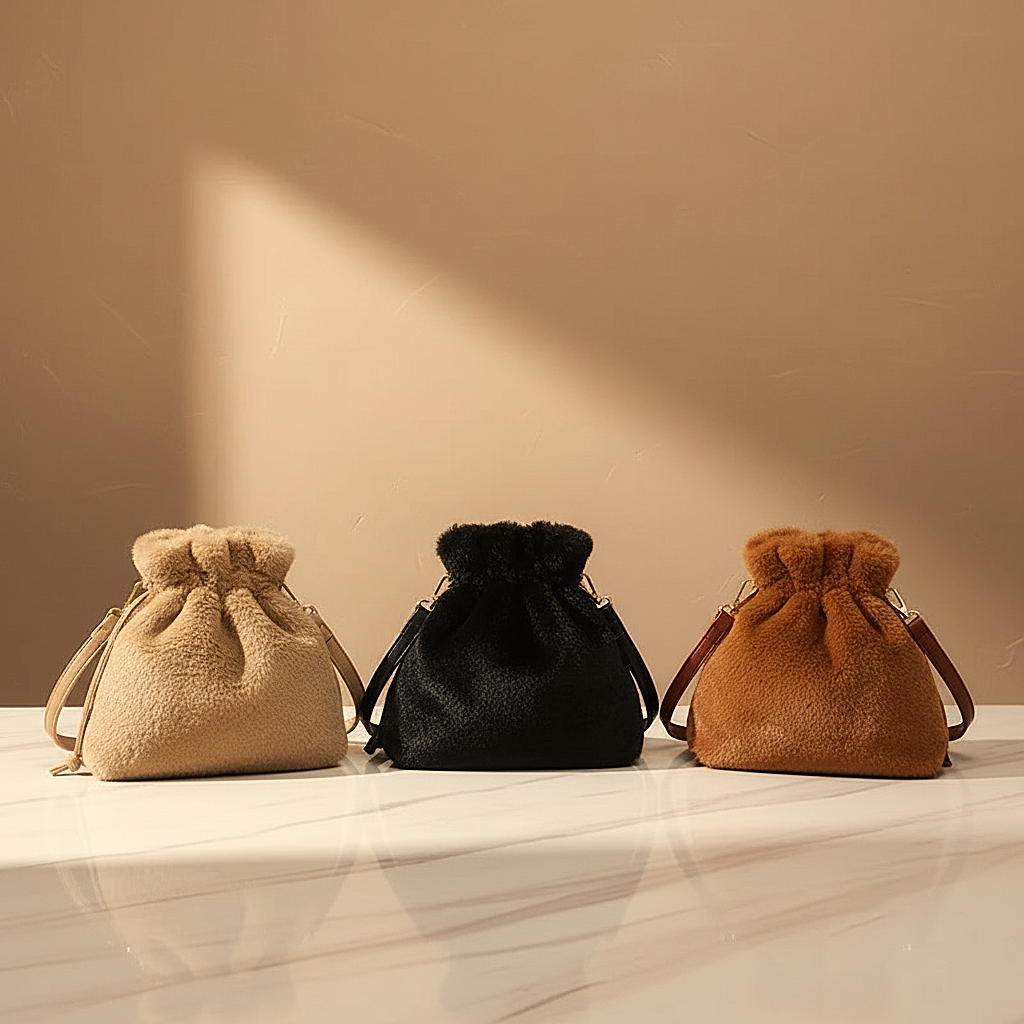 Chic & cozy teddy tas