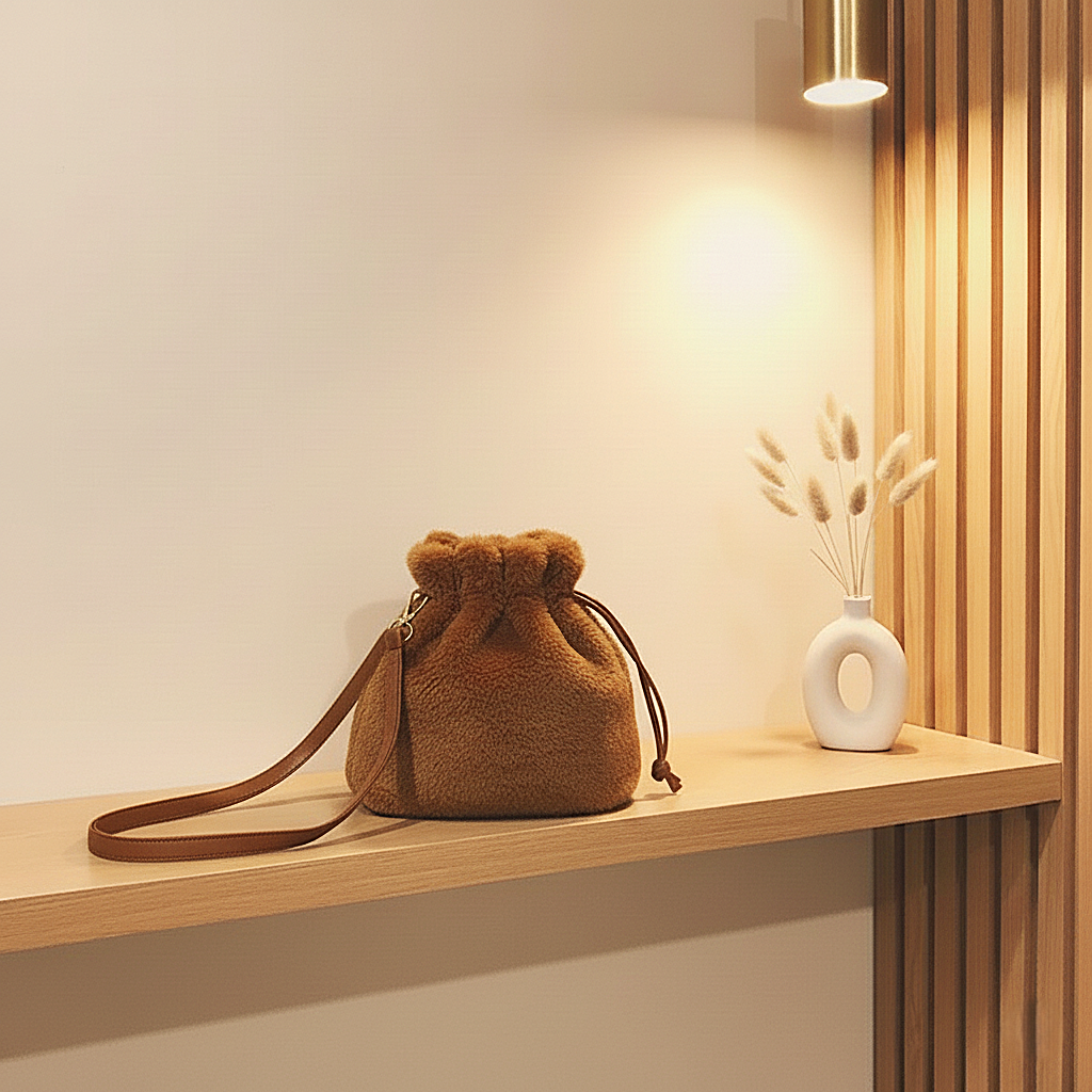 Chic & cozy teddy tas