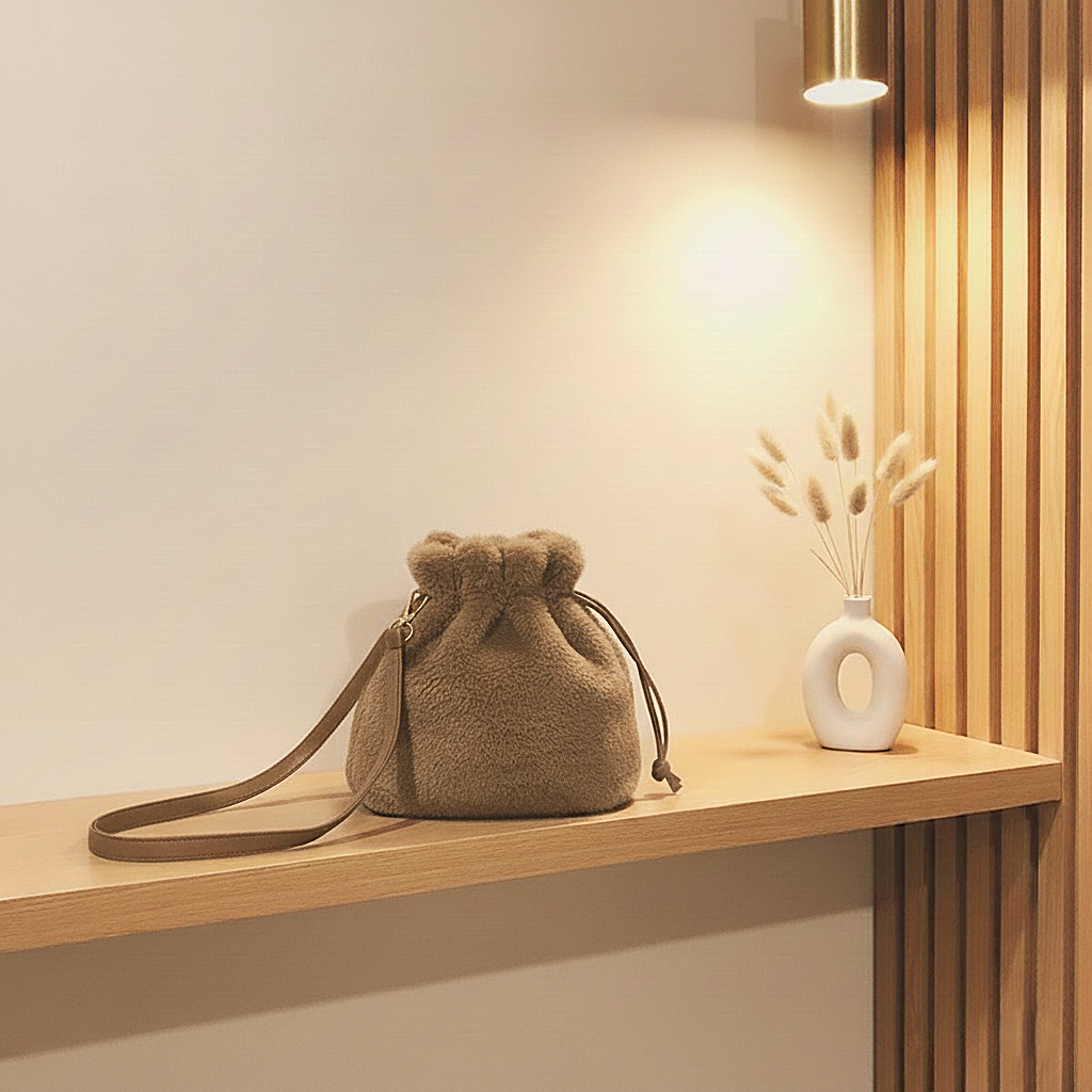 Chic & cozy teddy tas