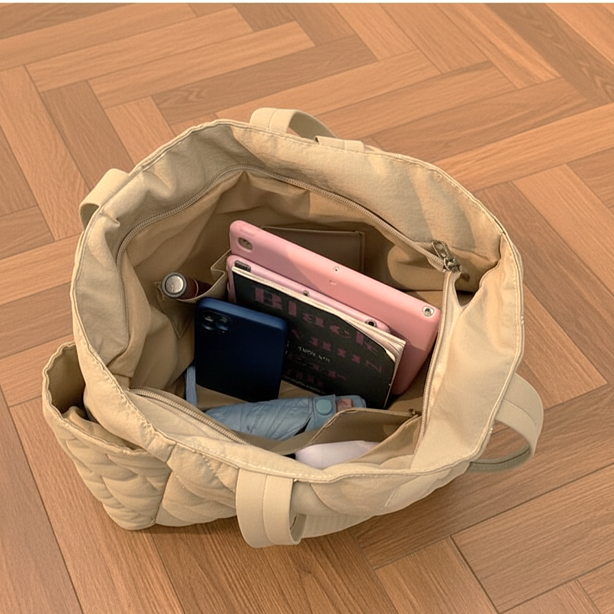 Chique comfort quilted tas