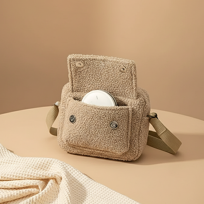 Trendy pluche crossbody tas