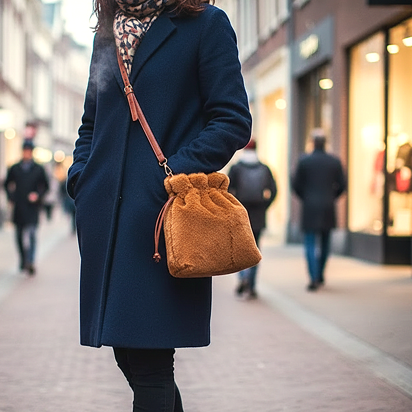 Chic & cozy teddy tas