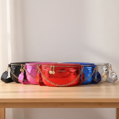 Shiny streetstyle crossbody tas