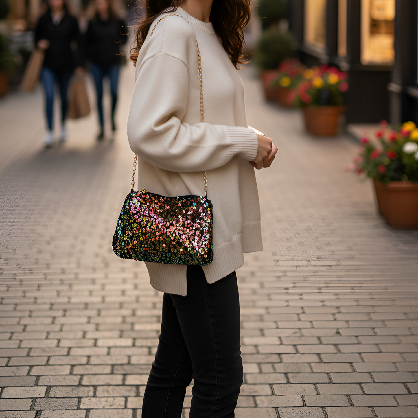 Opvallende Glamour Schoudertas